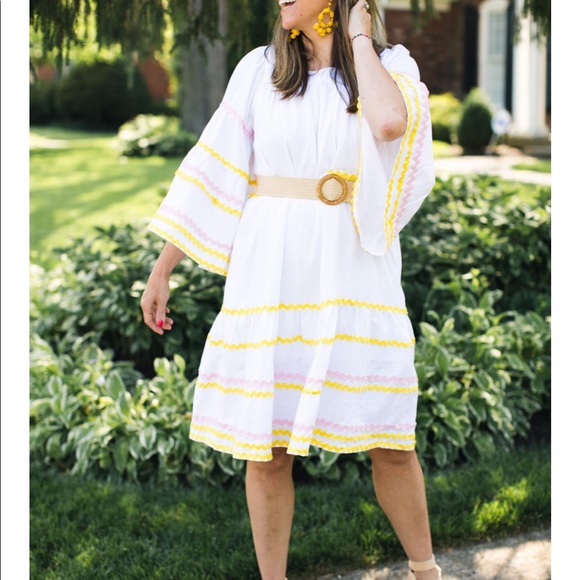 Lisa Marie Fernandez White linen Bell sleeve dress - Picture 10 of 13